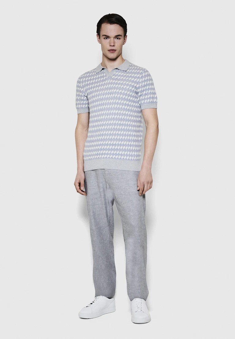 stickad v-ringad t-shirt